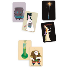 Joc cartes parelles Magic School Djeco