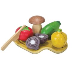 verduras de madera con velcro para cortar. PlanToys 3601 J2945 Plan Toys 1