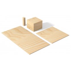 166 bloques de madera natural just blocks J3122 Just Blocks 3