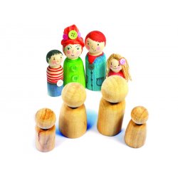 8 figures de fusta per pintar families