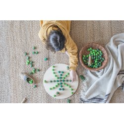 36 piezas sueltas verdes para mandalas J3173 Grapat 5