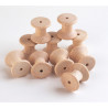 10 carretes naturales de madera