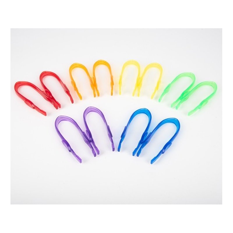 Pinzas grandes translucidas de Tickit