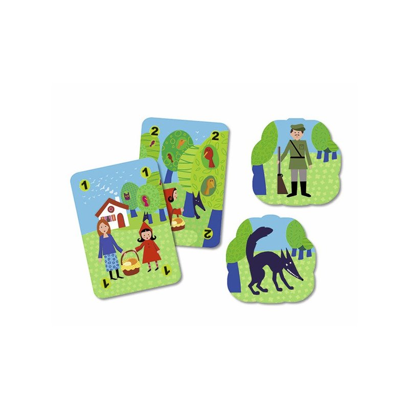 joc de cartes mechanlou caputxeta de djeco