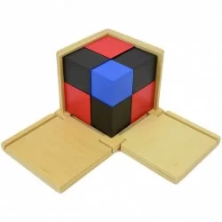 Cubo de binomio material Montessori