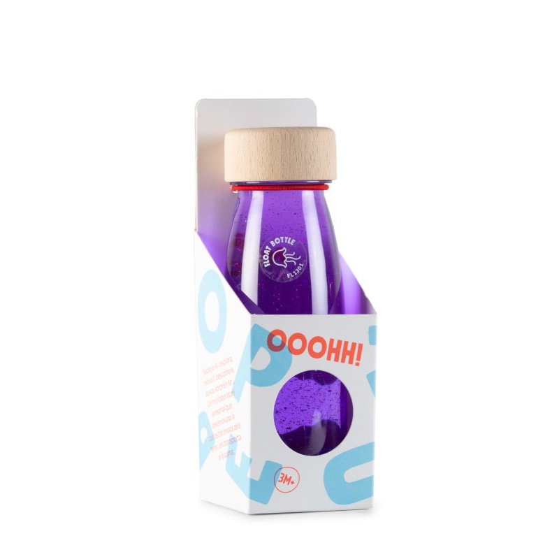 Ampolla sensorial flotant lila de Petit Boum