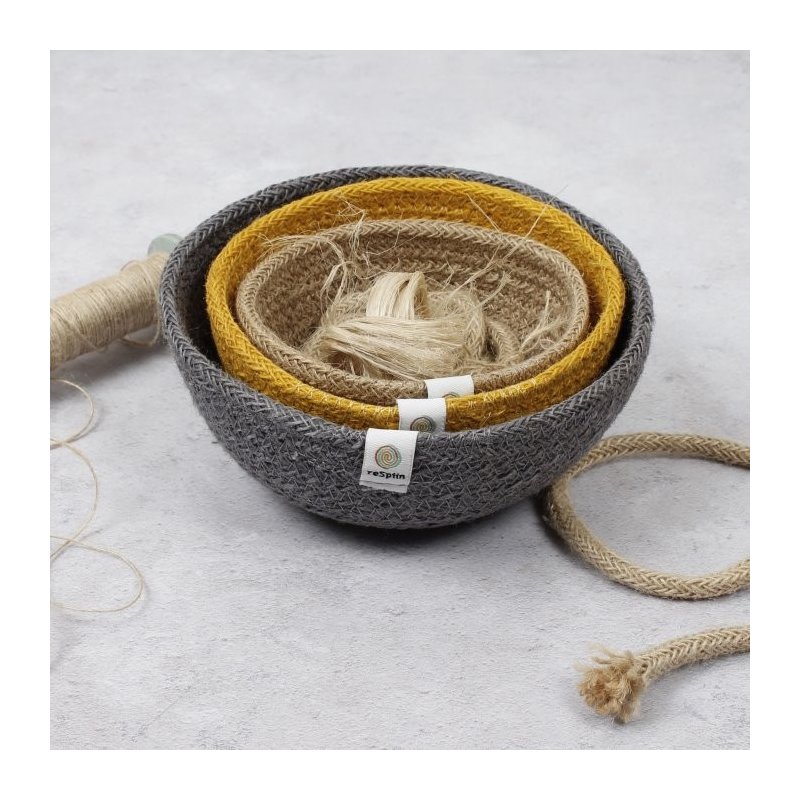 jute mini bol set de playa