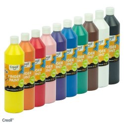 Pintura de dedos 10 colores para niños