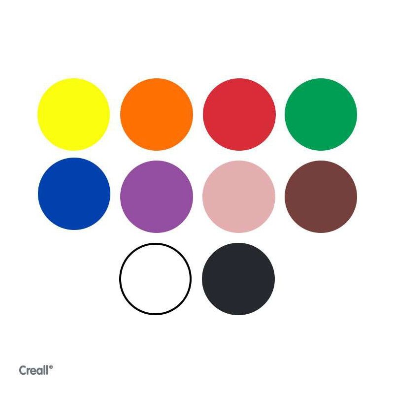 Colors de pintura de dits Natural Creall 10 x 750