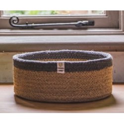 Cistella artesanal mitjana de yute natural de Respiin J3590 Respiin 3