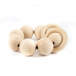 Braçalet de boles i anelles natural J3612 Can cels 3