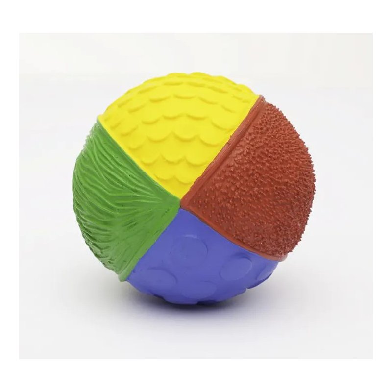 Pelota sensorial con 4 texturas