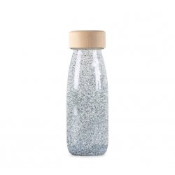 Float Bottle Silver botella sensorial de Petit Boum