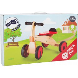 Tricicle de 4 rodes vermell de fusta J3689 Legler - Small Foot 2