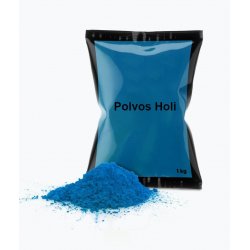 Pols Holi grans d'1 kg color blau fosc J3725 Polvos Holi 17