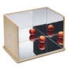 Espejo doble esquinero de madera de Tickit