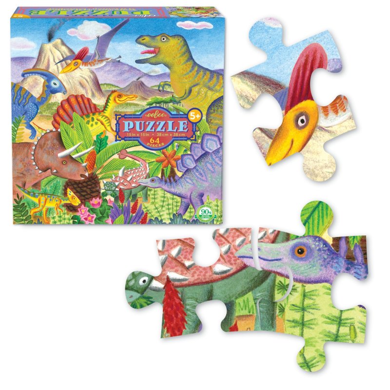 Puzle dinosaures de 64 peces