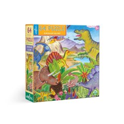 Puzle illa dels dinosaures per 5 anys J3872 Eeboo 3