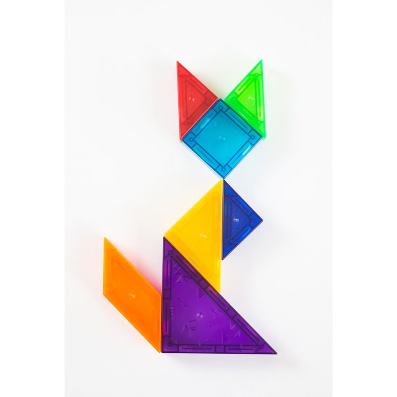 Piezas de Tangram en 3D imantadas