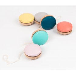 Yo-yo de fusta amb pintura natural J3923 Me&mine 2