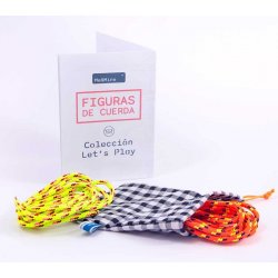 Cuerda para jugar a figuras bicolor amarilla J3969 Me&mine 4
