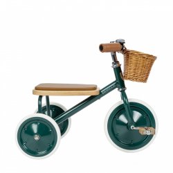 Tricicle retro verd amb pedals banwood