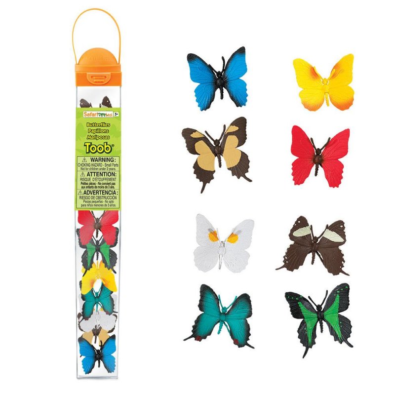 Pack de 8 papallones de safari