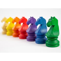 Cavalls de fusta rainbow J4030 Mora Games & Toys 5