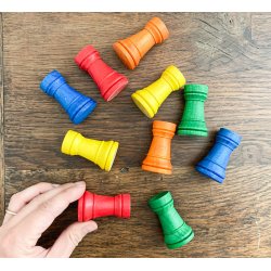 Torres de madera de ajedrez J4032 Mora Games & Toys 3