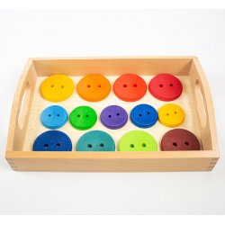 Safata de fusta mitjana per contenir jocs J4025 Montessori 3