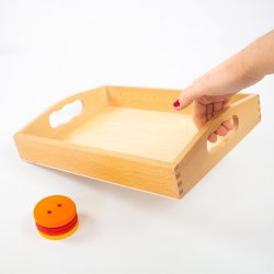 Safata de fusta mitjana J4025 Montessori 2