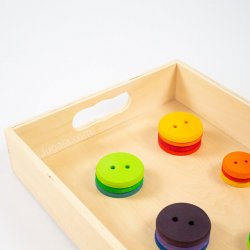 Safata de fusta gran per jugar J4024 Montessori 3