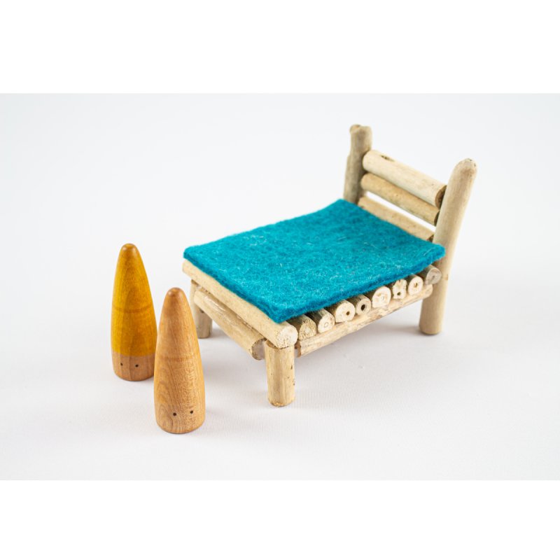 Llit de fusta rústica de Papoose