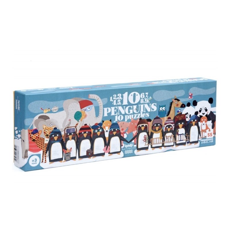 10 penguins puzzle J4125 Londji