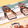 Puzzle progresivo pingüinos