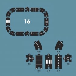 Carretera flexible 16 peces J4145 Carreteras Flexibles Way to Play 3