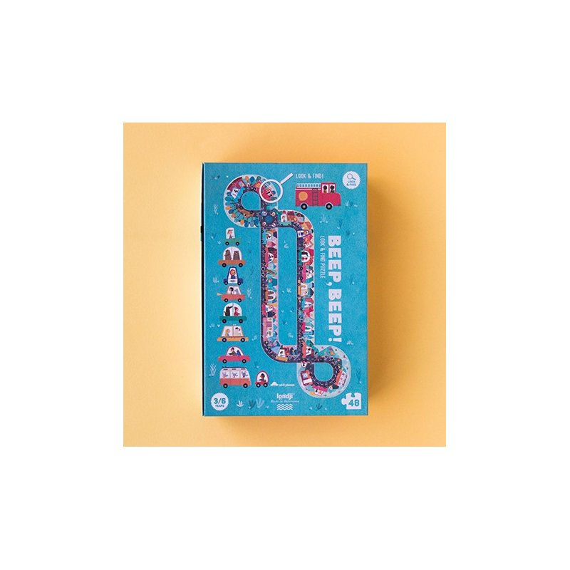 Puzzle Londji de carreteras y coches
