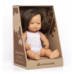 Muñeca morena de 38 cm de Miniland dolls J4213 Miniland 4