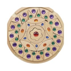 Mandala de fusta amb brillants de colors J4320 New Selection 3