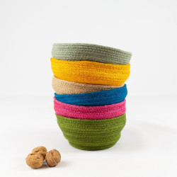Bols de jute de colors