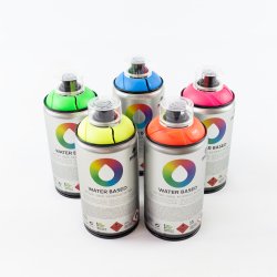 Colores fluorescentes en esprais a base de agua J4406-J4410 Montana Colors 1