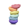Pack de 6 stapelsteins colores pastel