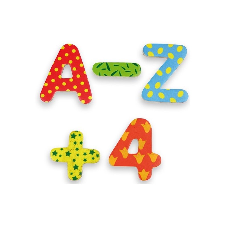 Números y letras magnéticas decoradas Andreu Toys