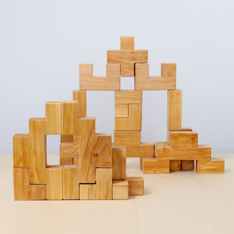 Blocs de construcció de fusta naturals J4611 Juguetes Grimm's