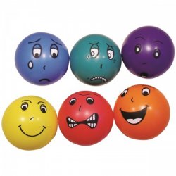 6 Pelotas con caras de emociones J4675 Megaform 4
