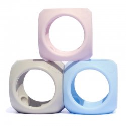 Pack de 3 cubs de silicona pastel J4760 Moluk 3