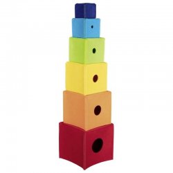 Cubs encaixables de feltre arc iris