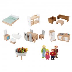 Casa de nines amb mobles i ninotets J4922 Hape 6
