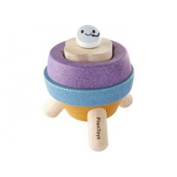 Juguete para encajar y apilar en forma de cohete J1709 Plan Toys 2