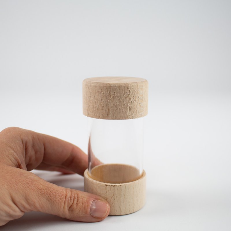 Tubo transparente de madera Tubo transparente de madera J5056 Enrosca